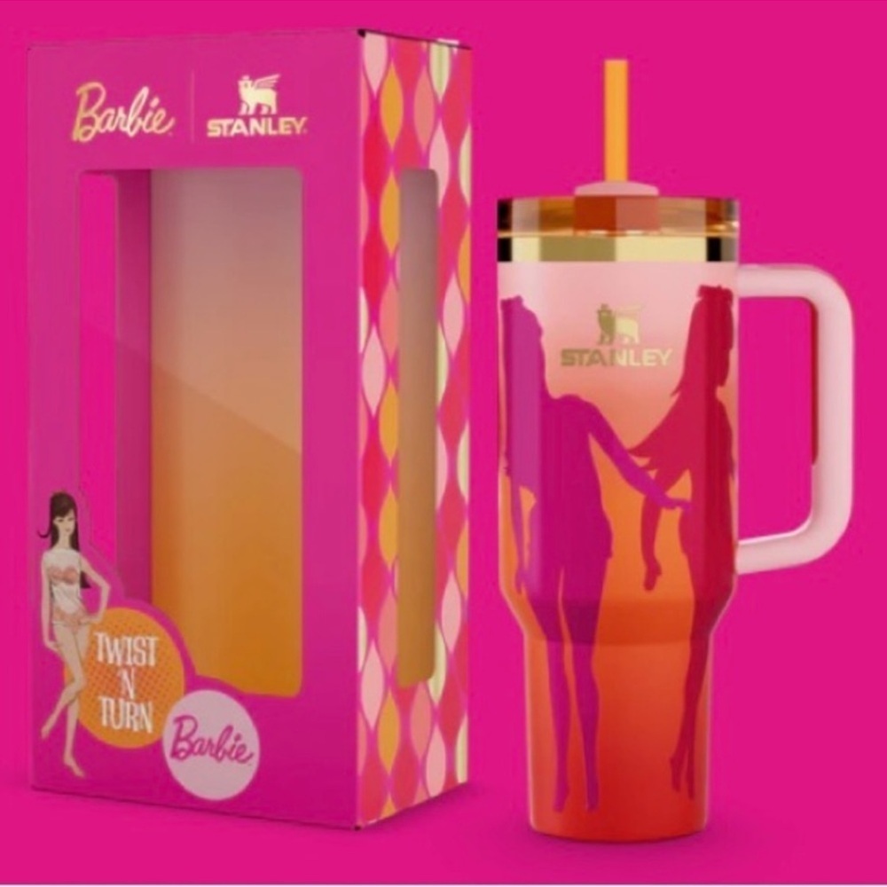 Stanley x Barbie '60S TWIST 'N TURN40 OZ QUENCHER NWT